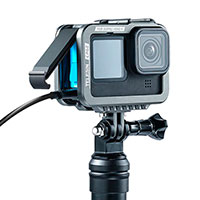 Рамка для GoPro 9 с отверстием для подключения провода
