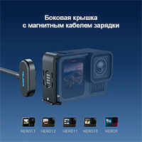 Боковая крышка c магнитным кабелем зарядки